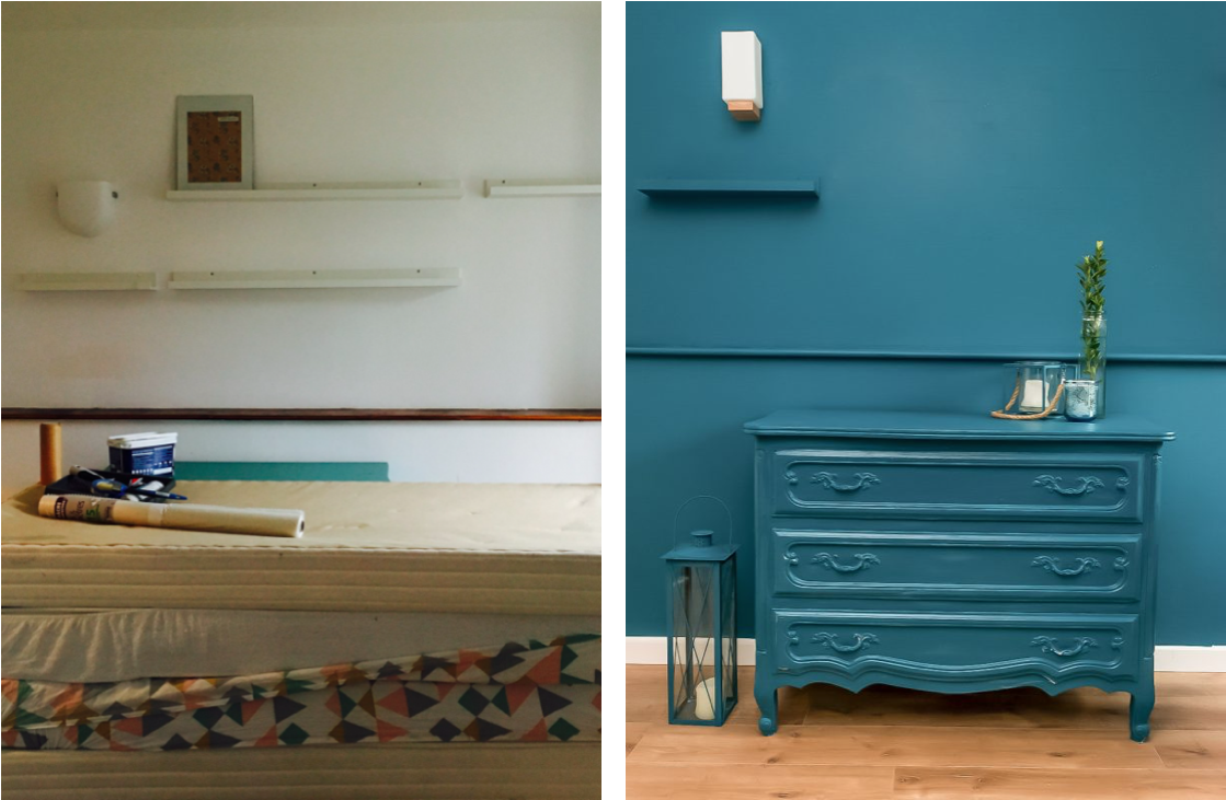 avant-après-peinture-bleu-mur-meuble